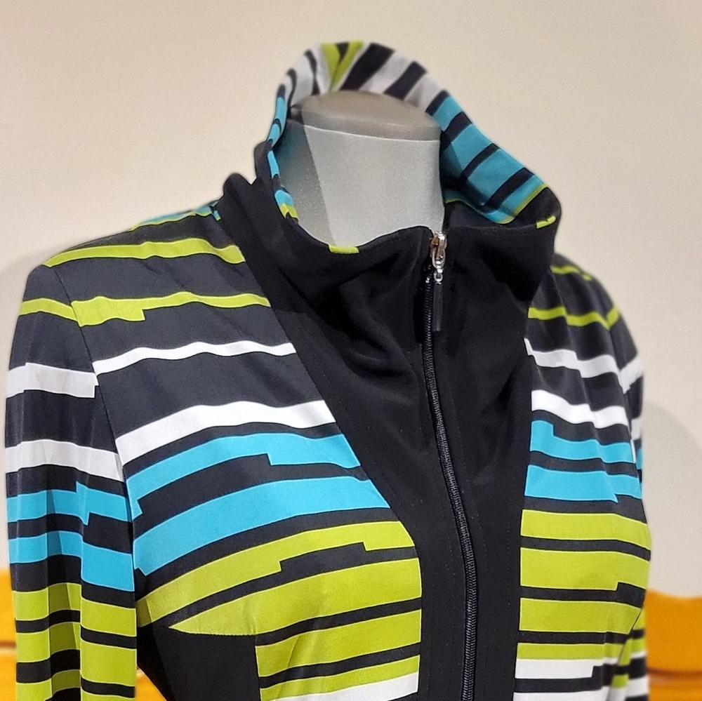 Joseph Ribkoff Multicolor Striped Sweater - Picture 12 of 13